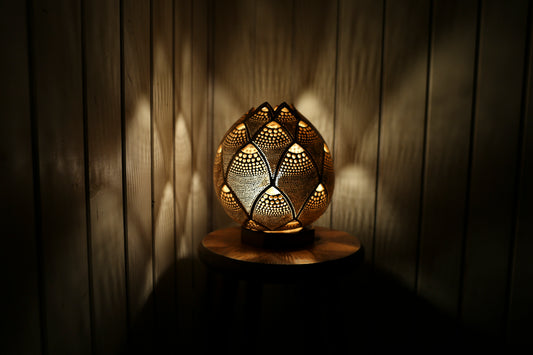 Sunset Serenade Gourd Lamp