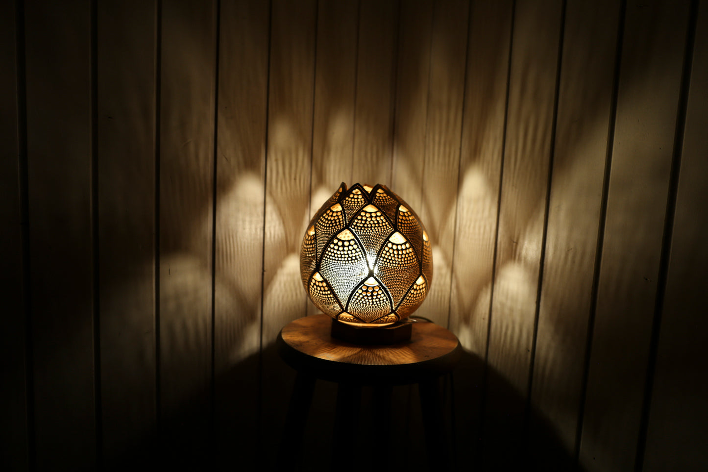 Sunset Serenade Gourd Lamp