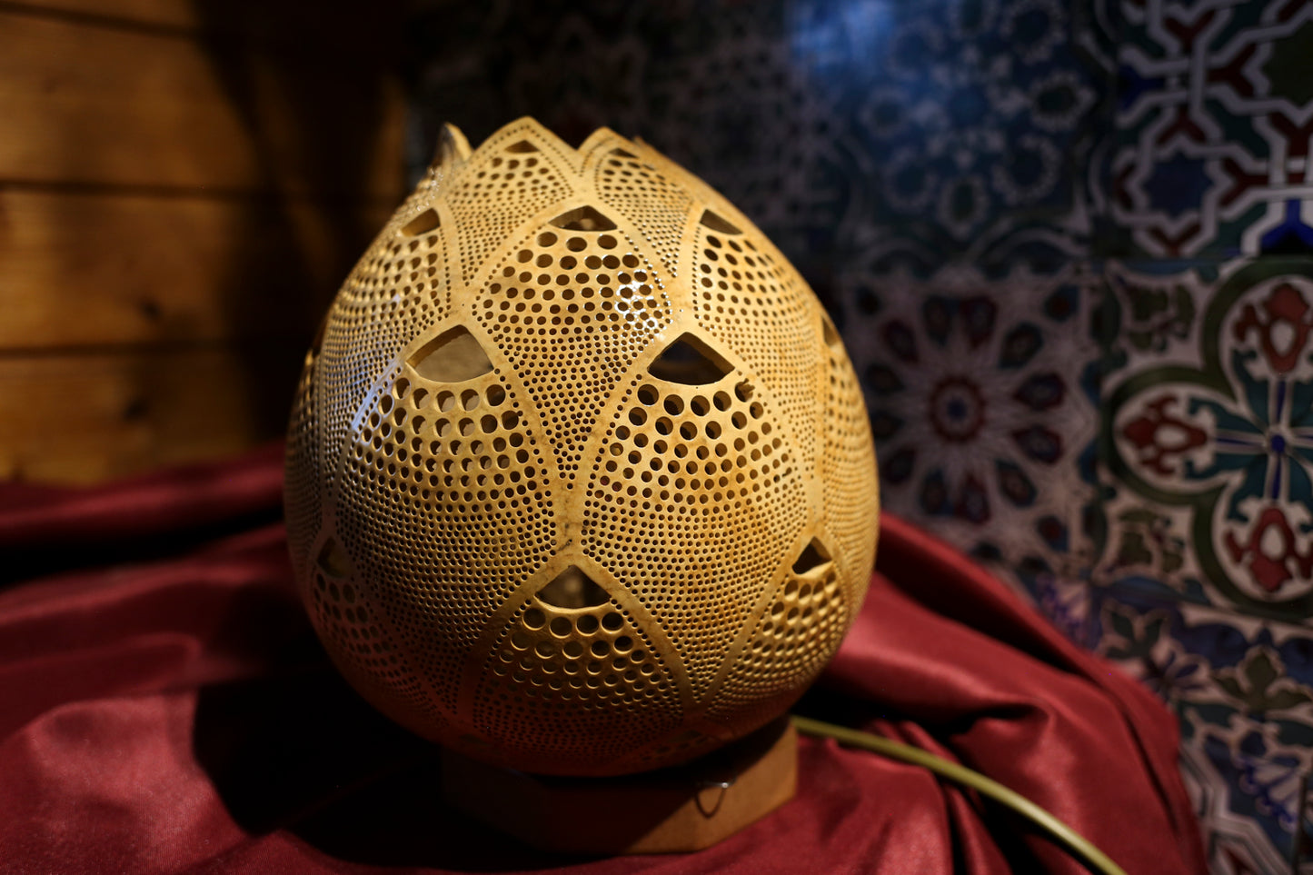 Sunset Serenade Gourd Lamp