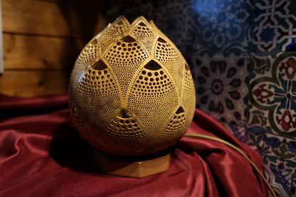 Nature's Glow Gourd Lamp
