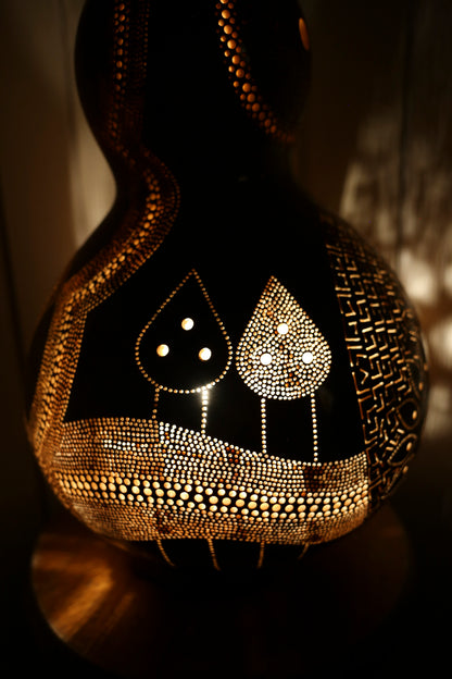 Mushroom Love Gourd Lamp