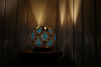 Blue Vibes Gourd Lamp