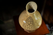 Load image into Gallery viewer, tree of life design calabash lamp, symbolic illumination, handcrafted artistry, interconnected symbolism, natural elegance, intricate patterns, meaningful decor, artistic expression, serene ambiance, growth and unity, soulful illumination, profound craftsmanship, balanced design, symbolic radiance, meaningful symbolism, symbolic tree motif, aesthetic significance, nature-inspired lamp, artisanal elegance, symbolic artistry, handmade lamp.