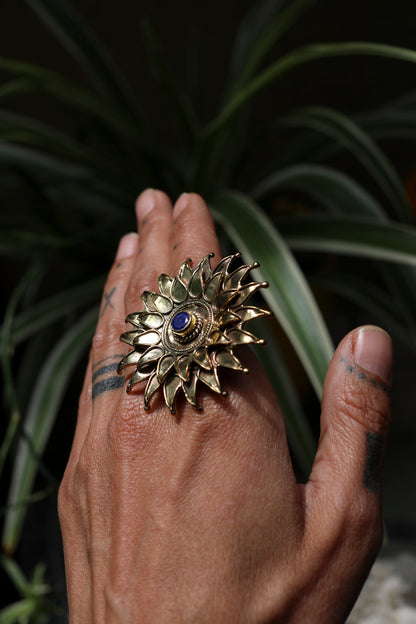 Sunburst Brass Ring