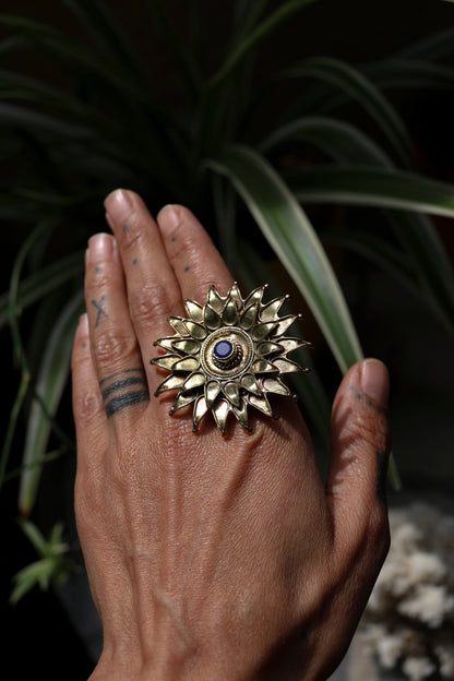 Sunburst Brass Ring