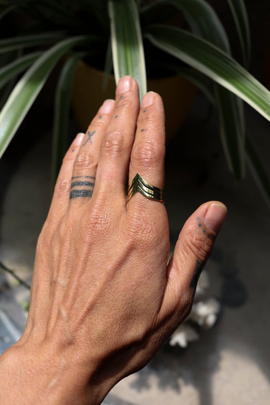 brass ring, doti sutra, brass jewelery