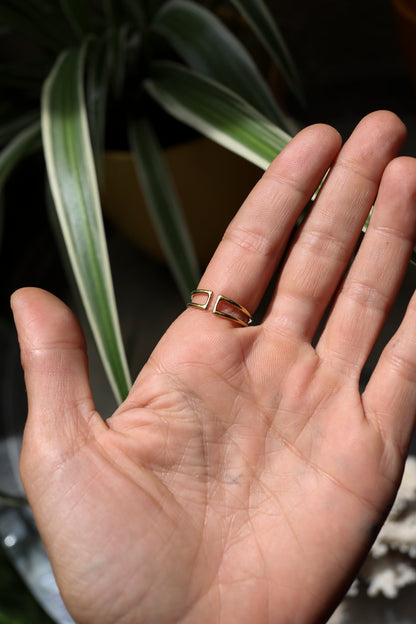 Chevron Brass Ring