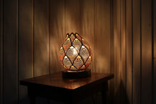 Load image into Gallery viewer, Gourd lamp, home decor, lighting, Handcrafted, artisanal, ambiance, Bodrum-inspired, coastal charm, natural beauty, Unique design, elegance.