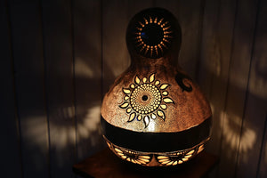 Sun Flower Gourd Lamp