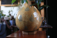 Load image into Gallery viewer, Blue Vibes Gourd Lamp