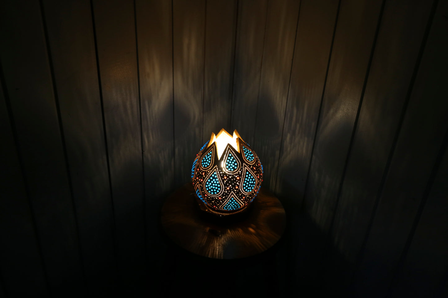 Gourd Lamp Blue