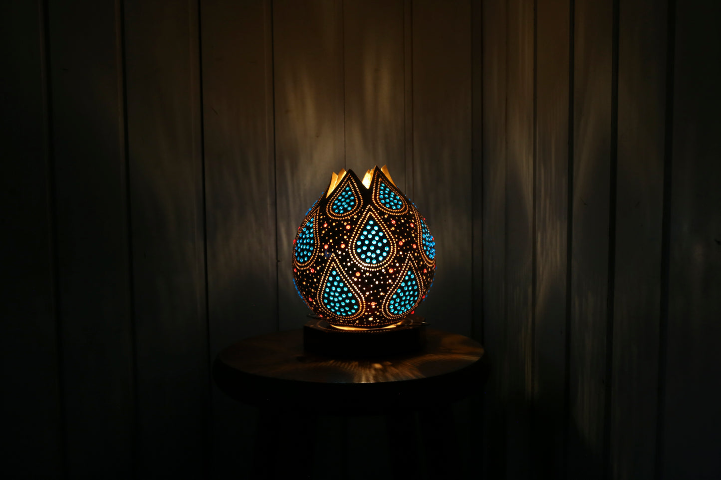 Gourd Lamp Blue