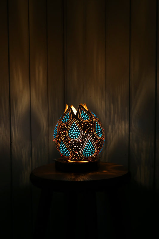 gourd lamp blue light doti sutra