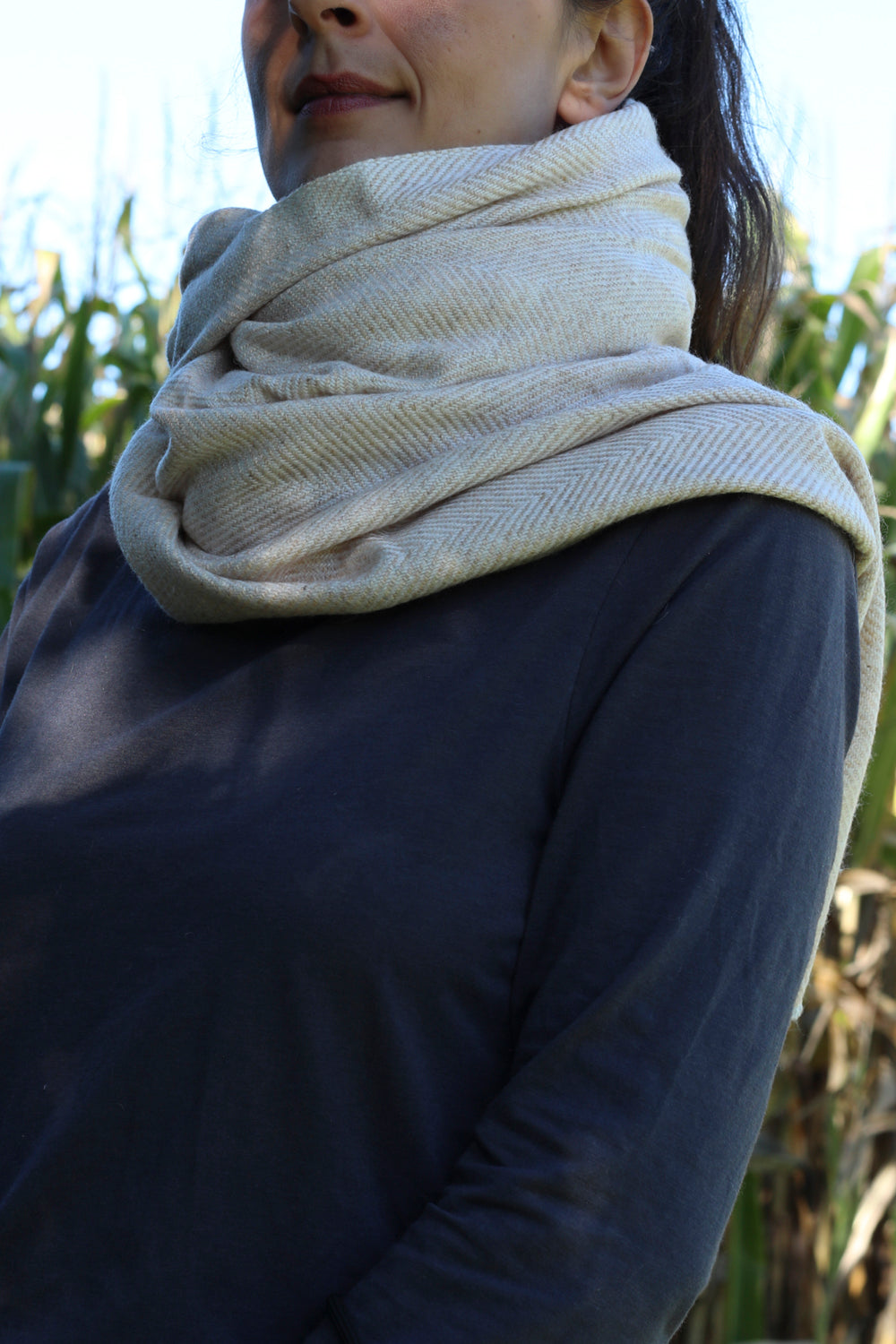 wool shawl handmade