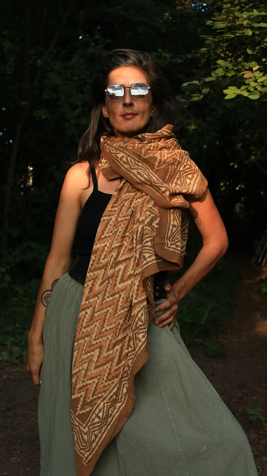 Indian Cotton Scarf I