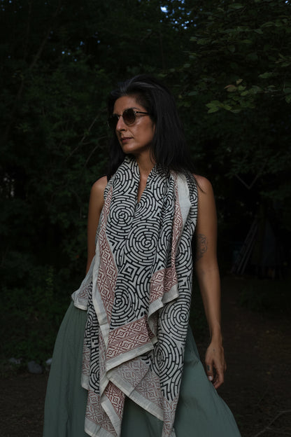 Indian Cotton Scarf XII