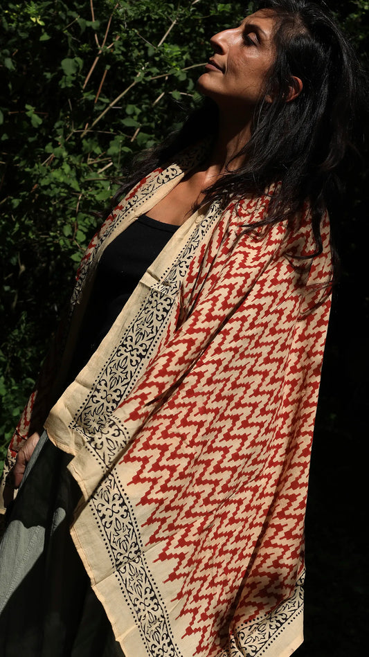 Indian Cotton Scarf VI