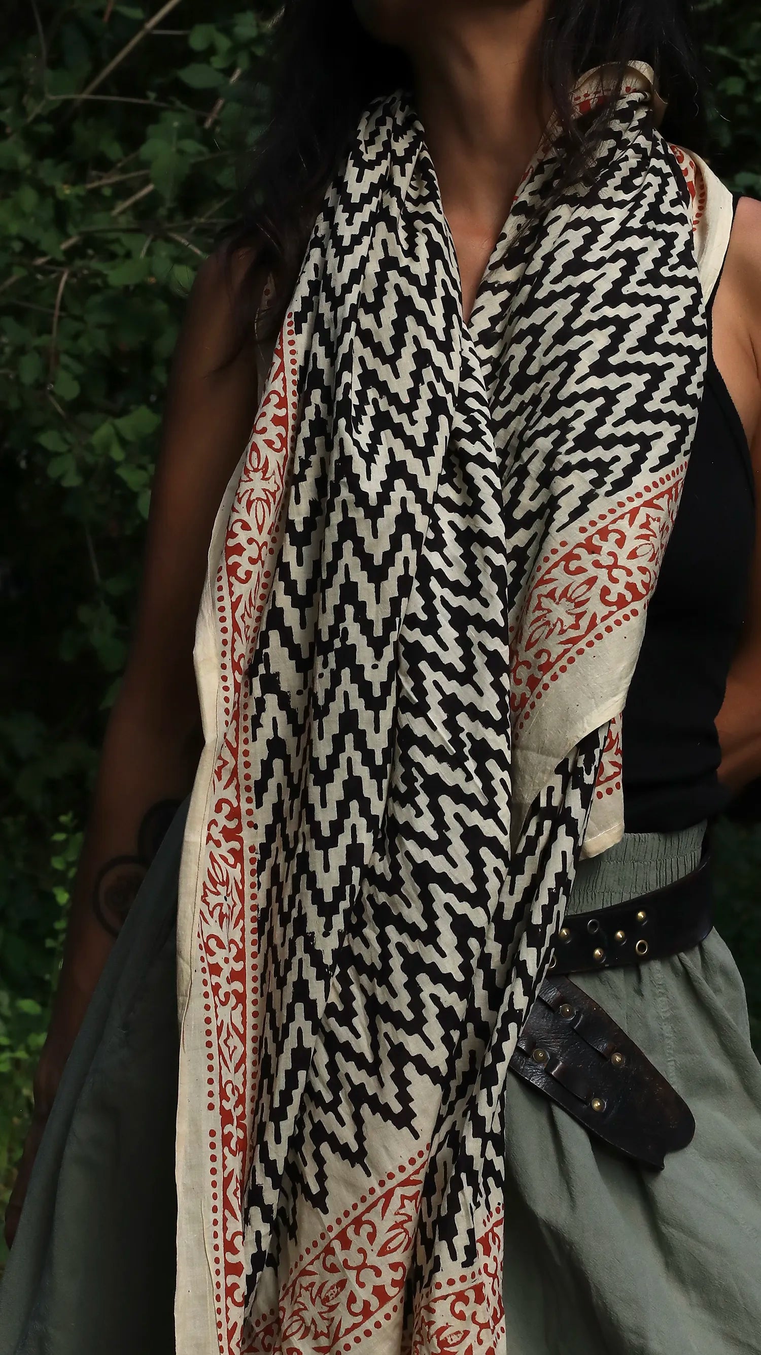 Indian Cotton Scarf VII