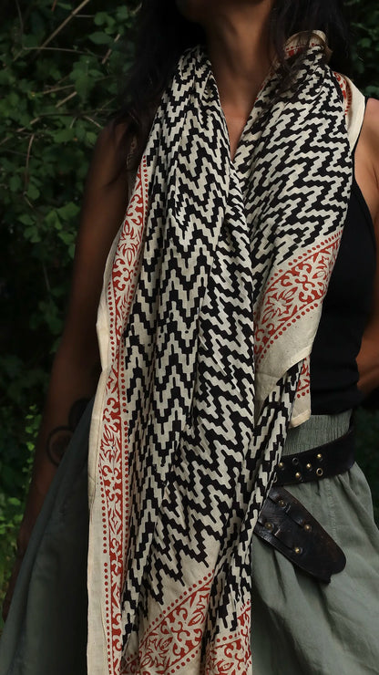 Indian Cotton Scarf VII