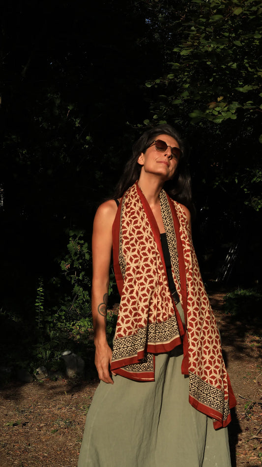 Indian Cotton Scarf IX