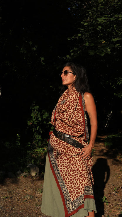 Indian Cotton Scarf IX