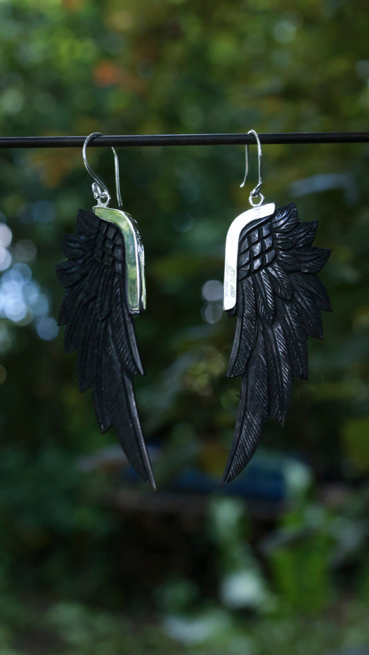 Horn,Brass • Earrings • Bali
