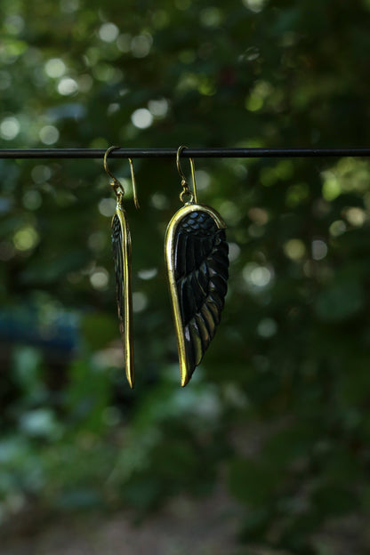 Horn,Brass • Earrings • Bali