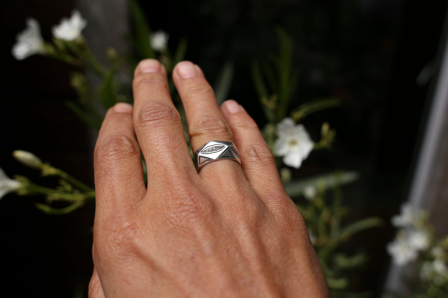 Silver Tribal Ring