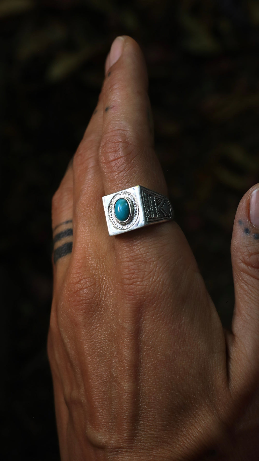 turqouise ring silver ring