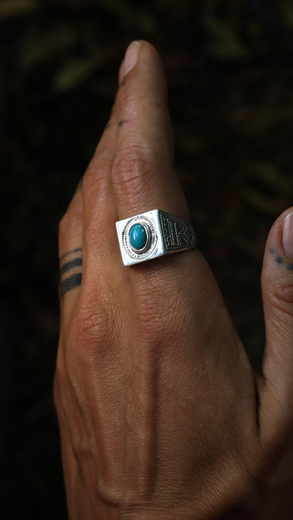 turqouise ring silver ring