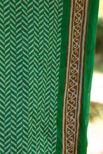 Chargez l&#39;image dans la visionneuse de la galerie, cotton colorful scarf, vibrant cotton scarf, handcrafted scarf India, colorful accessory, Indian craftsmanship, breathable cotton scarf, authentic style, versatile fashion, colorful elegance, green scarf, doti sutra
