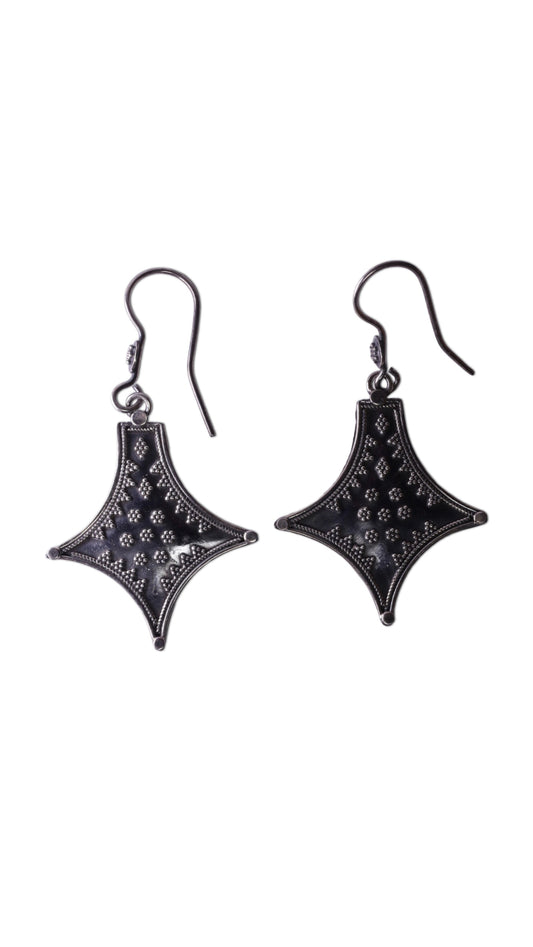 Boucles d'oreilles argentées III
