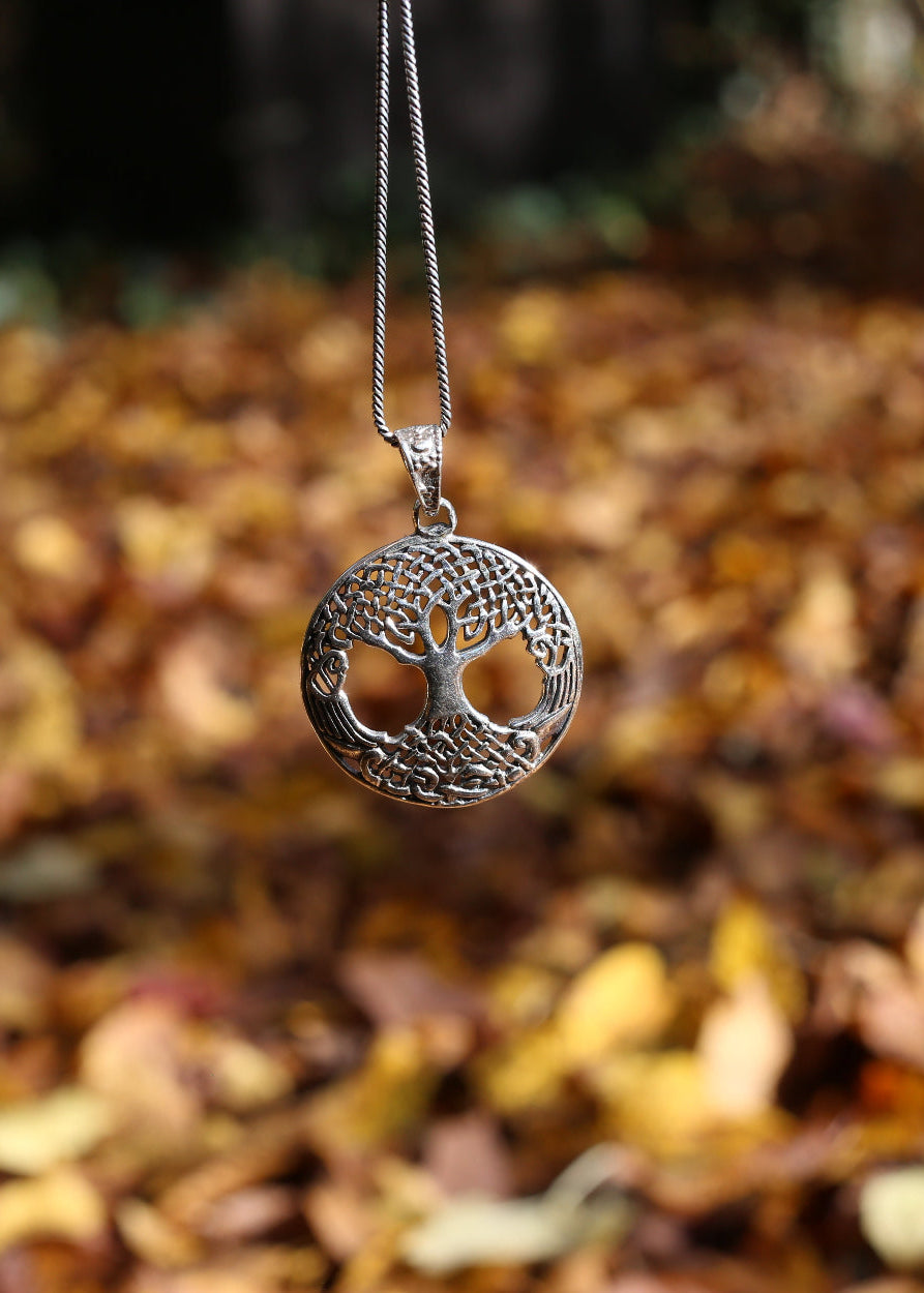 tree of life silver pendant