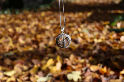 tree of life silver pendant