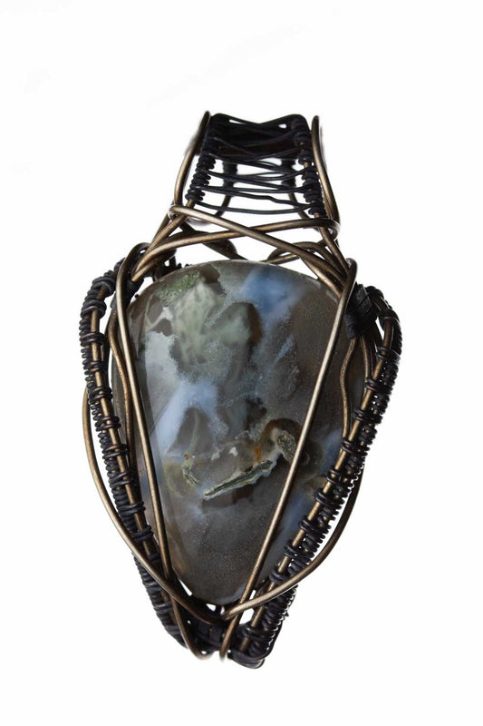 Wire wrap jewellery with gemstone by Mini Mystic . Check these handmade unique jewellery in our store. 