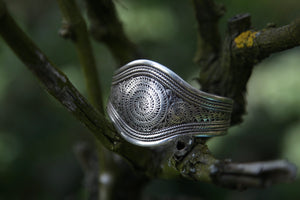 silver bracelet newari nepal handmade