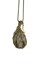 Load image into Gallery viewer, Handmade, Crystal, Pendant, doti sutra, skull pendant, skull, gemstone pendant