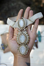 Load image into Gallery viewer, Moonstone Macrame Necklace