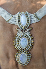 Load image into Gallery viewer, Moonstone Macrame Necklace