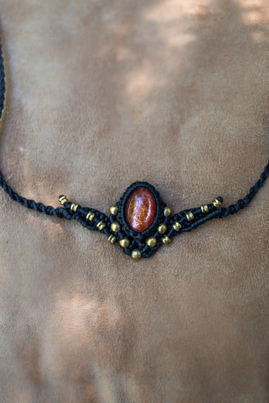 Sunstone Choke Necklace