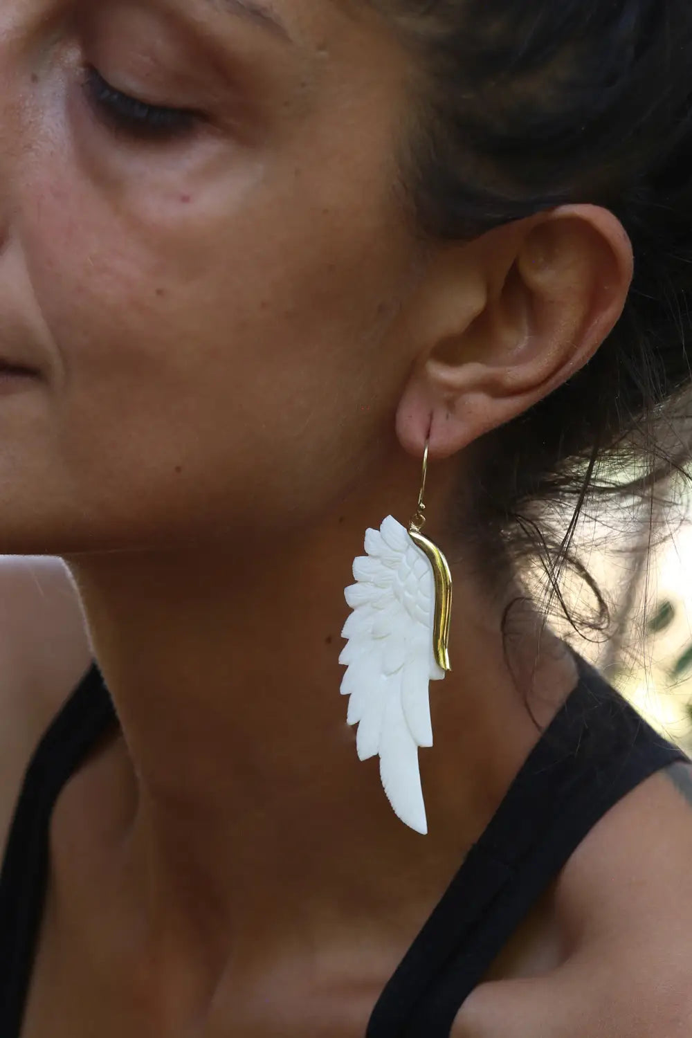 Wing earring hot sale