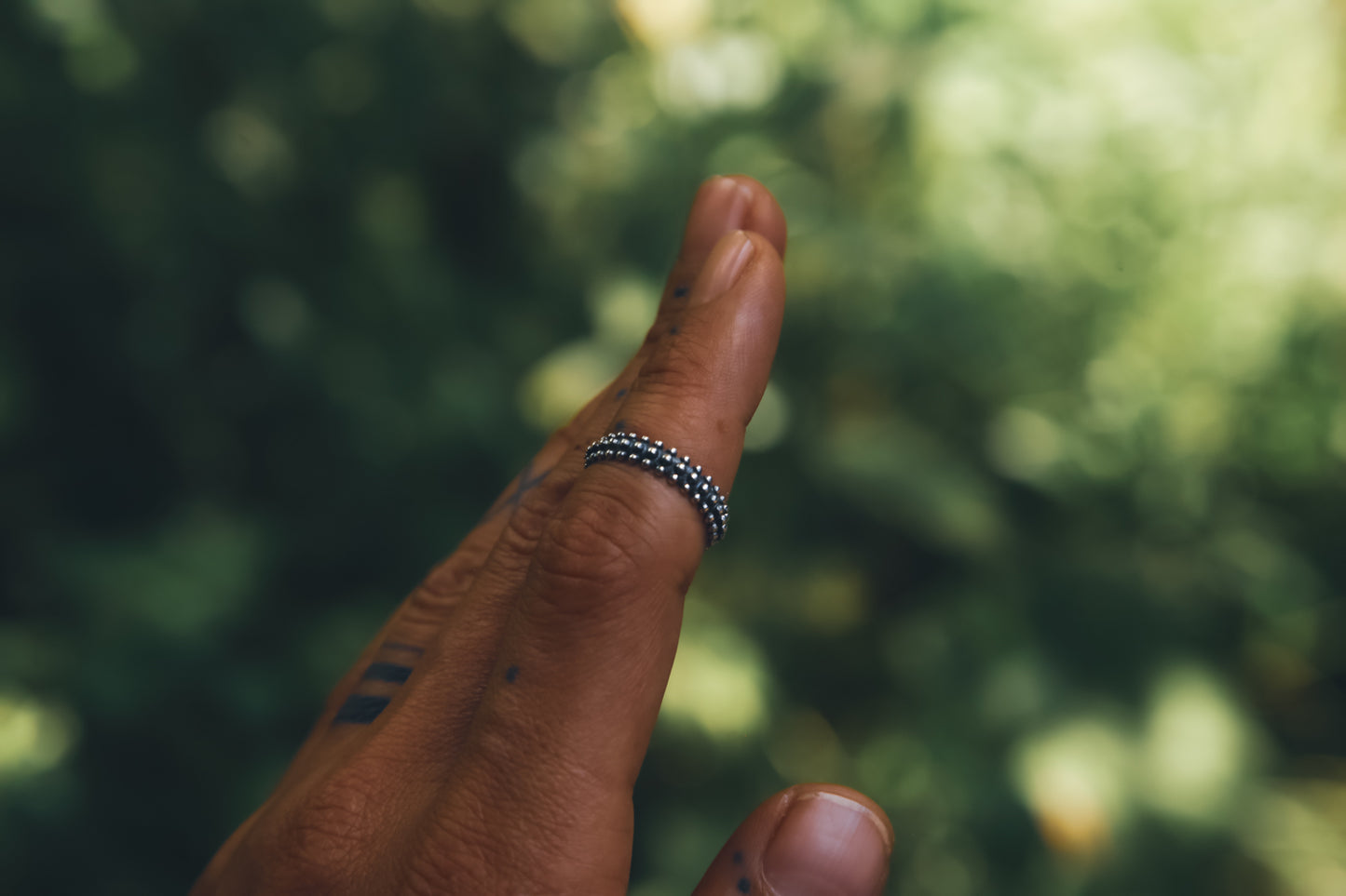 minimal silver ring handmade Indian jewellery doti sutra  Edit alt text