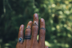 minimal ring unique silver gift Indian jewellery doti sutra