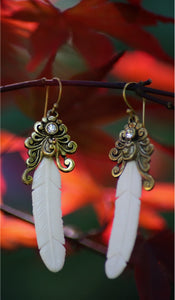 Bali Earrings Feather