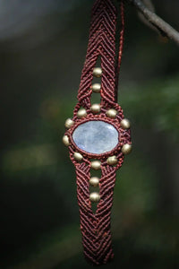 Moonstone Macrame Bracelet
