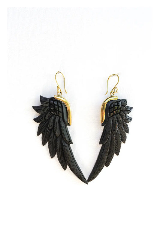 Pendientes de alas de Bali
