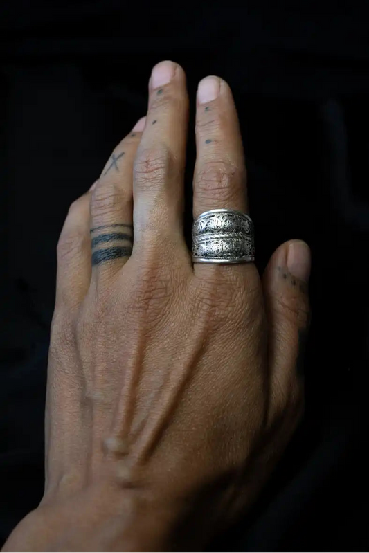neari art ring jewellery doti sutra silver jewellery