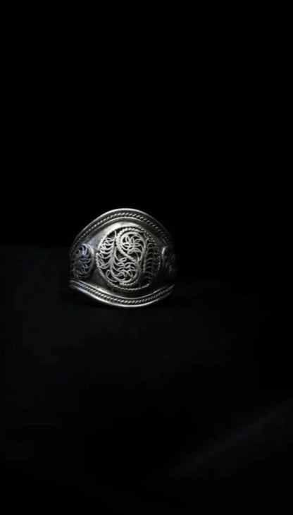 silver rings newari nepal traditional art