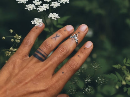 Handmade, minimal silver ring from India. 